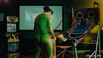 Beautiful Latina MILF Jolla gets fucked while shooting hoops at her friend'_s game room