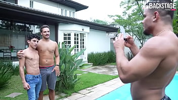 Bastidores - Samuel Decker &amp_ Rico Marlon &amp_ Joaquin Santana &amp_ Hanry Onlyjapa - Bareback (Um buraco pra dois)