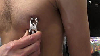 Nipple games at a gay sex shop in Tel Aviv Israel