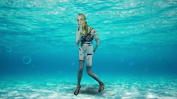 Underwater Babe Dances and Plays With Her Clitty