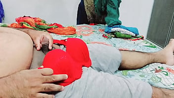 Desi Mom Catches Stepson Masturbating On Her Bra Panty Than Helping Him To Cum With Clear Hindi Voice Dirty Talking XXX