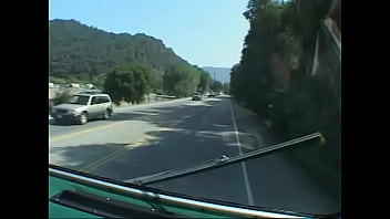 Three hot chicks in sexy swimsuits have group sex with horny dudes in the trailer