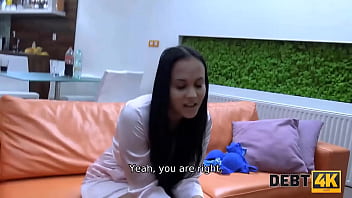 DEBT4k. Sex with the landlord is a way for the girl to delay paying rent