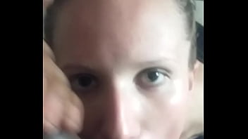 Lena Starr get cum in her eye