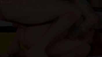 Ginger trans beauty sucks before riding in cafe couple