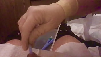 Extreme catheter sissy insertion