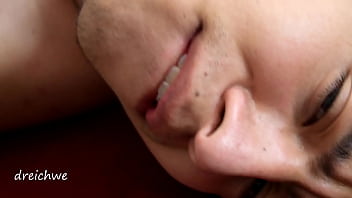 Sticking out her tongue like a bitch