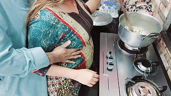 Indian Wife Busy in Cooking While Her Ass Hole Fucked By Her Cuckold Husband With Clear Hindi Audio
