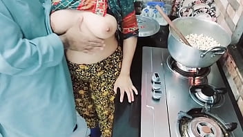 Indian Wife Busy in Cooking While Her Ass Hole Fucked By Her Cuckold Husband With Clear Hindi Audio