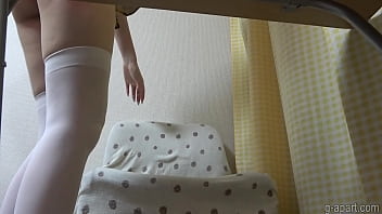 Hiddencam Under the Desk Cam - Dounblouse, Miniskirt Panties, and Cameltoe