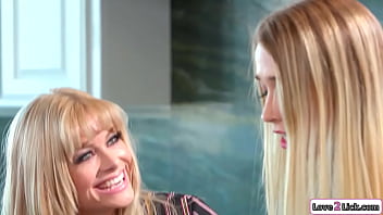 Milf teaches stepdaughter to masturbate