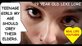 Teenager Lexi Lore gagged and creampied by dirty old man joe Jon