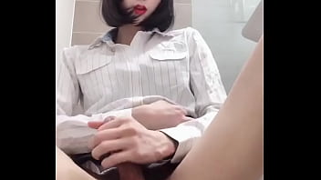 Asian Boy Crossdressing Masturbation