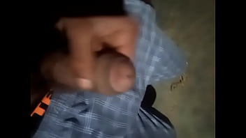 Skinny solo boy hansjob at home