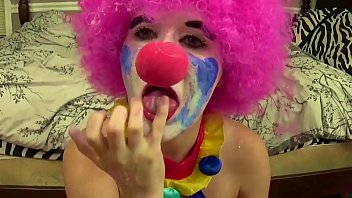 Clown Girl Fucked and Given Facial