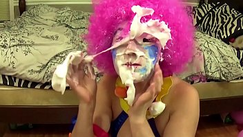 Clown Girl Fucked and Given Facial