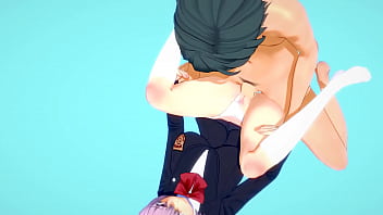 SSSS Gridman Hentai - Shinjo Akane Blowjob and fucked by Utsumi Sho - Japanese Asian Manga Anime Film Game Porn