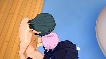 SSSS Gridman Hentai - Shinjo Akane Blowjob and fucked by Utsumi Sho - Japanese Asian Manga Anime Film Game Porn