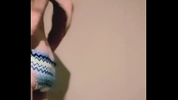 First time trying on panties and swimsuit