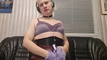 BambiChrista'_s Daily Training: Some Light BDSM Play and Deepthroating my Dildo