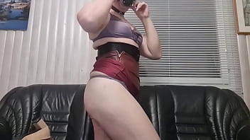 BambiChrista&#039_s Daily Training: Some Light BDSM Play and Deepthroating my Dildo