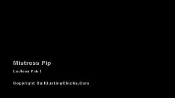 Mistres BallBusting chicks less Pailbusting Loser