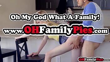 Sexy blonde small tits stepsister Lexi Lore ate huge dick for a breakfast