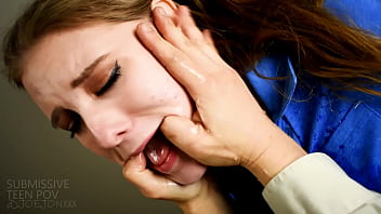 Melody Marks teen newbie struggles in extreme deepthroat while fucking dirty old man Joe Jon