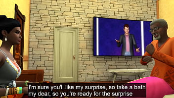 Husband shares his wife with his best friend on her birthday to surpris her - Indian threesome sex