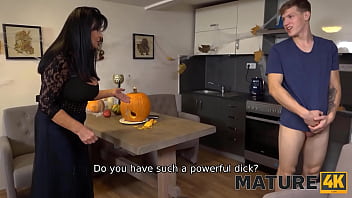 MATURE4K. The pumpkin was fucked. Stepmom was fucked. The stepson was fucked.