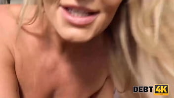 DEBT4k. Desperate housewife is ready to be fucked to keep her fancy car