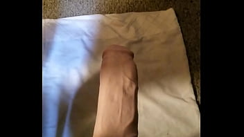 Sissy gaping her wet hole on new dildo