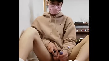 Asian Femboy Twink Fuckdoll Twink Anal and Cum with White Socks