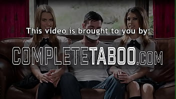 Kinky teen gets fucked in threesome