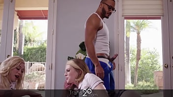 These tranny stepsister fuck the plumber.