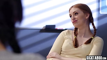 Lesbian teens Maya Kendrick and Eliza Ibarra licking horny teachers Liv Revamped pussy