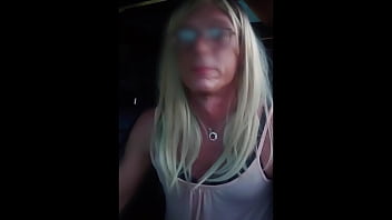 Sarah blows a stranger from Grinder