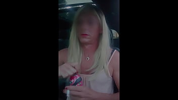 Sarah blows a stranger from Grinder