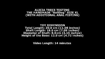 Alicia Trece Testing The Handmade &quot_Balldog&quot_ Size XL (With Additional Anal Fisting) TWT038