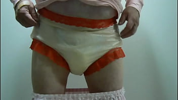 Diapered Sissy in Chastity by Pinky 396