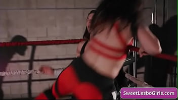 Sexy lesbian sluts Ariel X, Sinn Sage kissing tender and make out in the locker room