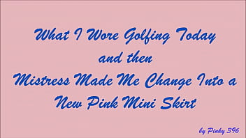 What I Wore Golfing &amp_ New Pink Skirt  by Pinky 396