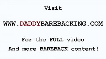 Hung dilf sucked by eager twink before barebacking his ass