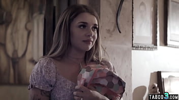 Perv couple lure teen babysitter Gabbie Carter into threesome fuck