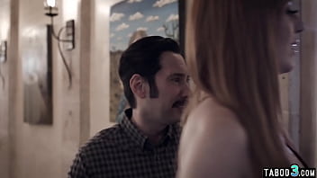 Perv couple lure teen babysitter Gabbie Carter into threesome fuck