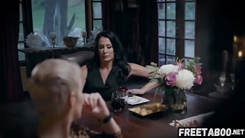 Angry Lesbian Makes Her Troublesome Step Daughter Serve Dinner To Guests Naked! Gina Valentina &amp_ Reagan Foxx - Full Movie On FreeTaboo.Net