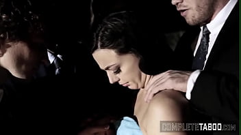 Teen slut gets gangbanged and sucks