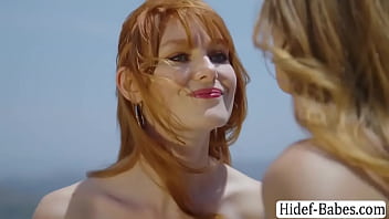 Busty babe licks the ass of her girlfriend