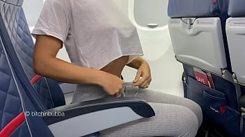 Almost caught flashing on a plane