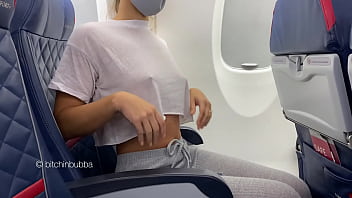 Almost caught flashing on a plane